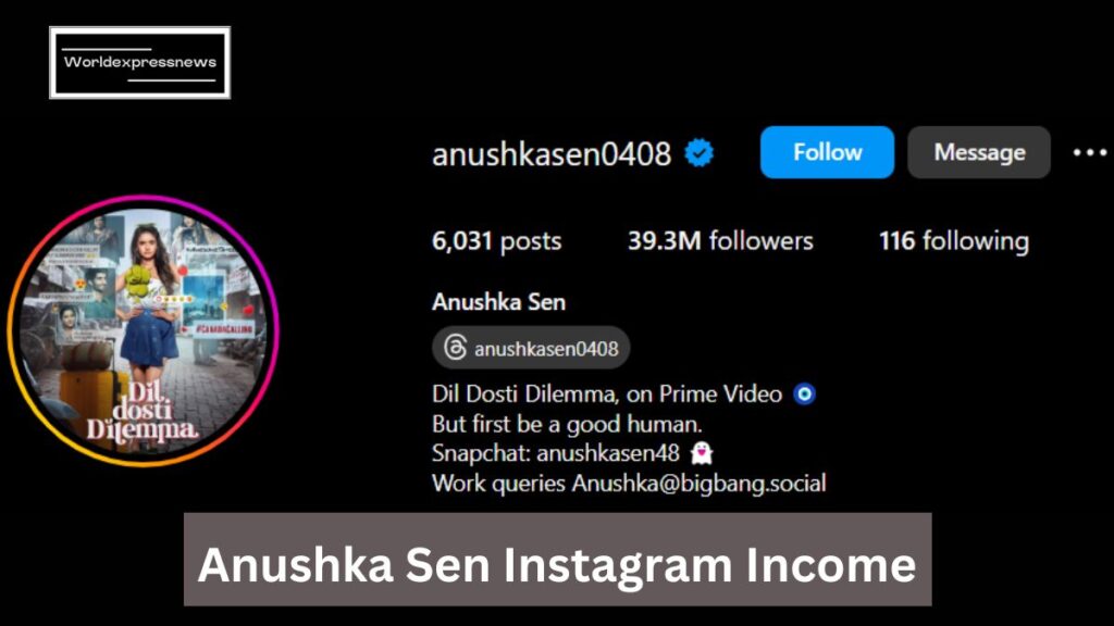 Anushka Sen Net Worth
