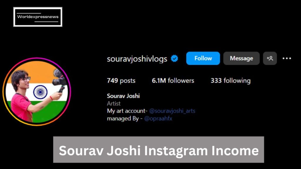 Sourav Joshi Monthly Income